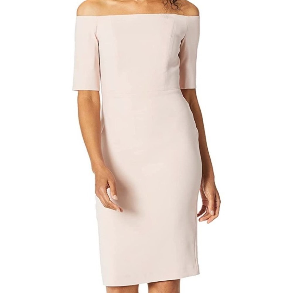 NEW Milly off the shoulder midi dress with side slit Size 8